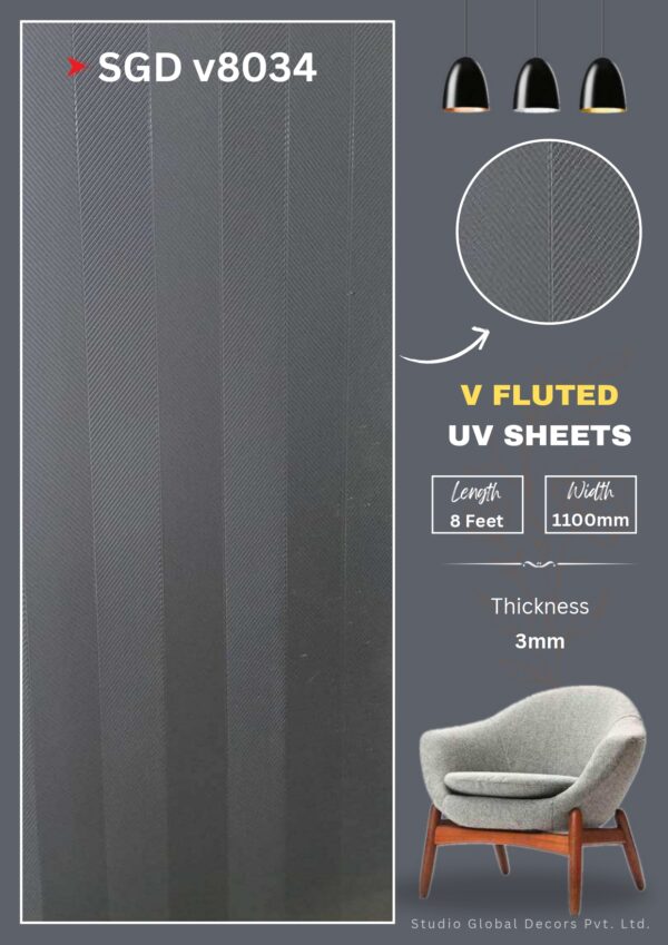 Premium V Fluted UV Sheet – SGD v8034